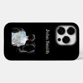 Mann hält Pferd dunkle Handy-Fall Case-Mate iPhone Hülle (Rückseite (Horizontal))