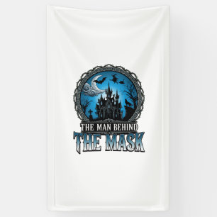 Mann hinter Maske Halloween Spukhaus Hexe_1 Banner