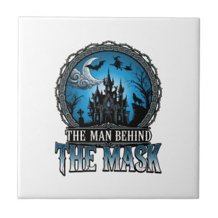 Mann hinter Maske Halloween Spukhaus Hexe_1 Fliese