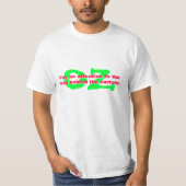 Mann hinter Vorhang. Unze T-Shirt (Vorderseite)