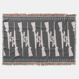 Mann-Höhlen-Gewehr-Wolldecke Decke