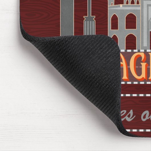 Mann-Höhlen-lustige Garage Mahal bearbeitet | Mousepad (Ecke)