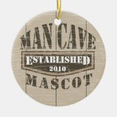 Mann-Höhlen-Maskottchen - hergestellt (addieren Keramikornament (Vorne)