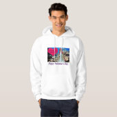 Mann hoodie Happy Valentine's Day. Doe/Meerjungfra (Vorne ganz)