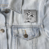 Mann Hurdling Button (Beispiel)