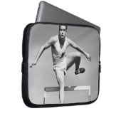 Mann Hurdling Laptopschutzhülle (Vorne Rechts)