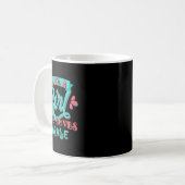 Mann I Liebe Fall Funny Skeleton Pumpkin Halloween Kaffeetasse (Vorderseite Links)
