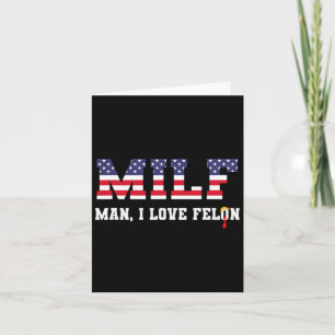 Mann I Liebe Felon Funny Trump 2024 Karte