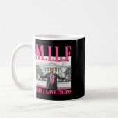 Mann I Liebe Felons Donald Trump Pink Funny 2024 E Kaffeetasse (Links)
