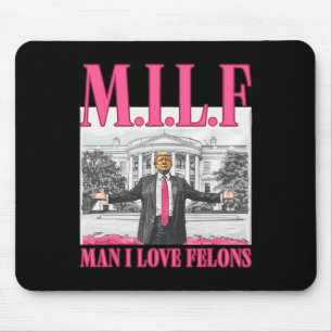 Mann I Liebe Felons Donald Trump Pink Funny 2024 E Mousepad