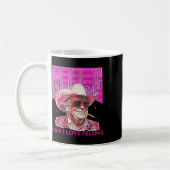 Mann I Liebe Felons Funny Pink Trump 2024 für Präs Kaffeetasse (Links)