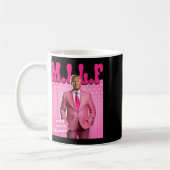 Mann I Liebe Felons Funny Pink Trump 2024 für Präs Kaffeetasse (Links)