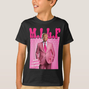 Mann I Liebe Felons Funny Pink Trump 2024 für Präs T-Shirt