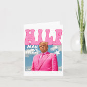 Mann I Liebe Felons Funny Trump Pink 2024 für Präs Karte (Vorderseite)