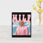 Mann I Liebe Felons Funny Trump Pink 2024 für Präs Karte (Gelbe Blume)