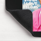 Mann I Liebe Felons Funny Trump Pink 2024 für Präs Mousepad (Ecke)