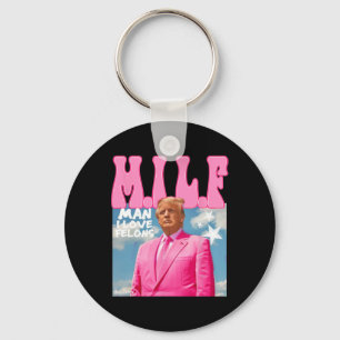 Mann I Liebe Felons Funny Trump Pink 2024 für Präs Schlüsselanhänger