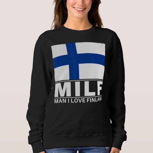 Mann I Liebe Finnland Sweatshirt (Vorderseite)
