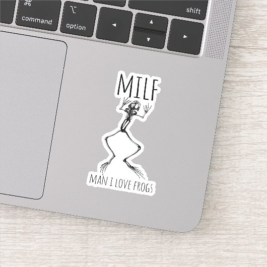 Mann I Liebe Frösche Aufkleber (Detail)