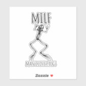 Mann I Liebe Frösche Sticker (Blatt)