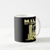 Mann I Liebe Gabelstapler Kaffeetasse (VorderseiteRechts)