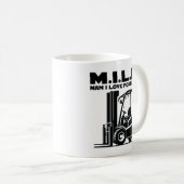 Mann I Liebe Gabelstapler Kaffeetasse (VorderseiteRechts)