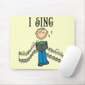 Mann I singen T - Shirts und Geschenke Mousepad (Mit Mouse)