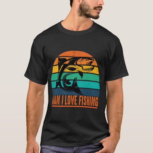 Mann, ich liebe Angeln T-Shirt (Vorderseite)