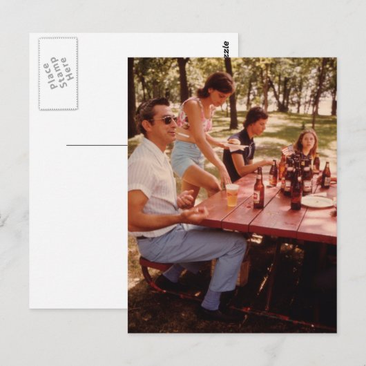 Mann, ich Liebe Bier! - VINTAG Postkarte (Vorne/Hinten)