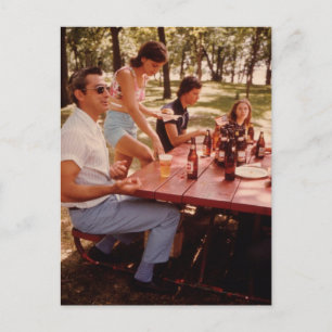 Mann, ich liebe Bier! - Vintage Postkarte