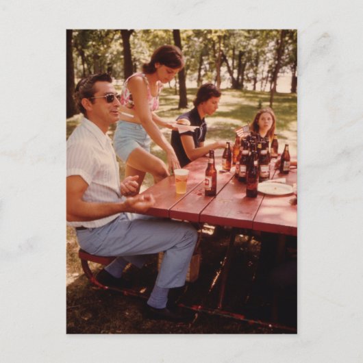 Mann, ich liebe Bier! - Vintage Postkarte (Vorderseite)