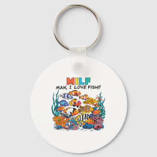 Mann, ich liebe Fisch-Spaß-Aquarium-Liebhaber Fisc Schlüsselanhänger
