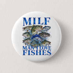 Mann, ich liebe Fische Button