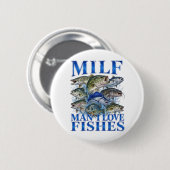 Mann, ich liebe Fische Button (Vorne & Hinten)