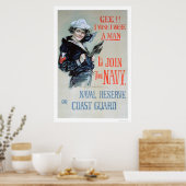 Mann! Ich wünschte, ich wäre ein Mann (US02281) Poster (Küche)