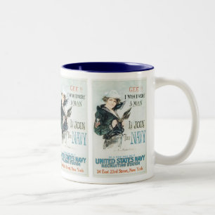 Mann!! Ich wünschte, ich wäre ein Mann Zweifarbige Tasse