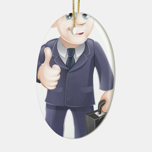 Mann im Anzug greift herauf das Zeichnen ab Keramikornament (Links)