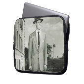 Mann im Anzug Laptopschutzhülle (Vorderseite Links)