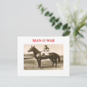 Mann im Krieg Postkarte (Stehend Vorderseite)