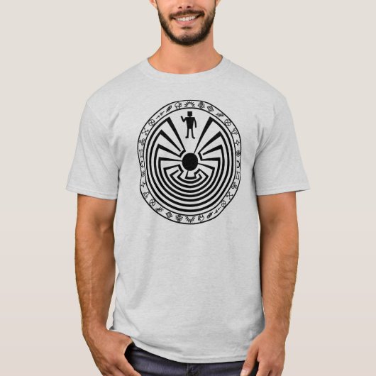 Mann im Maze [schwarz] T-Shirt (Vorderseite)