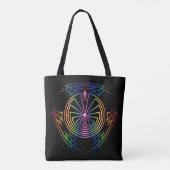 MANN IM MAZE-Stamm + Ihr Hintergrund Tasche (Rückseite)