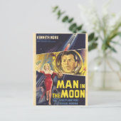Mann im Mond Postkarte (Stehend Vorderseite)