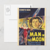 Mann im Mond Postkarte (Vorne/Hinten)