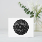 Mann im Mond Postkarte (Stehend Vorderseite)