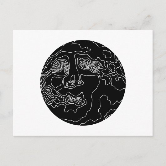 Mann im Mond Postkarte (Vorderseite)
