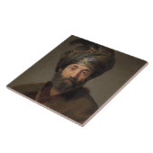 Mann im orientalischen Kostüm, c.1635 (Öl auf Fliese (Seite)
