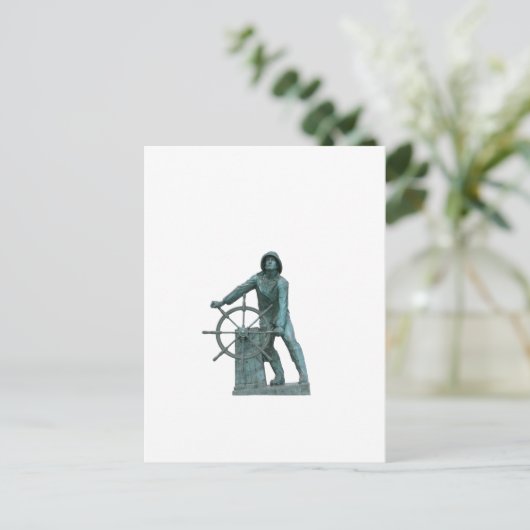 Mann im Rad Logo Postkarte (Stehend Vorderseite)