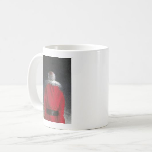 Mann im roten Mantel Kaffeetasse (Vorderseite Links)