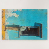 Mann im Schatten - Eine rustikale kubanische Szene Puzzle (Horizontal)