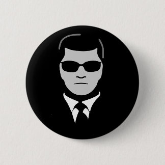 Mann im Schwarzen Button